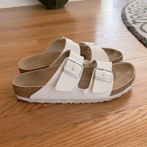 White Arizona Birkenstock